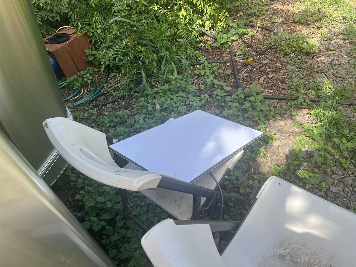 マウイの滞在先の屋外スペース